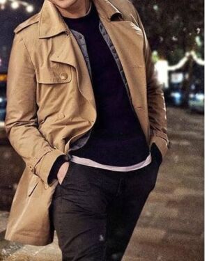 Henry Golding Tom Last Christmas Cotton Coat | jacketinn