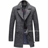 Male Casual Winter Thick Cotton Wool Fabric Coat In Trendy Fashion